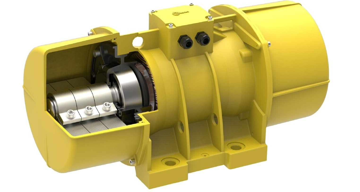 Picture of Industrial vibration motor 400V ATEX,  2 Pole vibrating motor unbalance motor external vibrator 3000 RPM